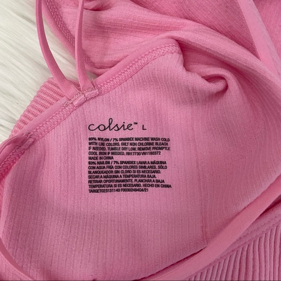 Pink Colsie bralette NWOT - Picture 3 of 3